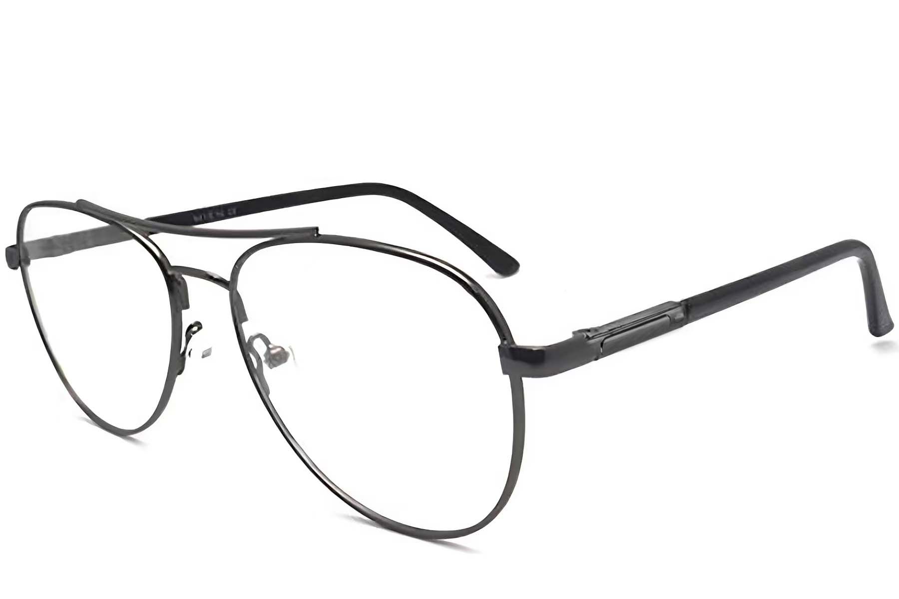 Gafas de metal gris aviador n.° BS2012-1080