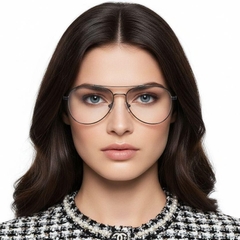 Gafas de metal gris aviador n.° BS2012-1080