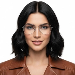 Gafas de aviador de metal plateado #BS2012-1081