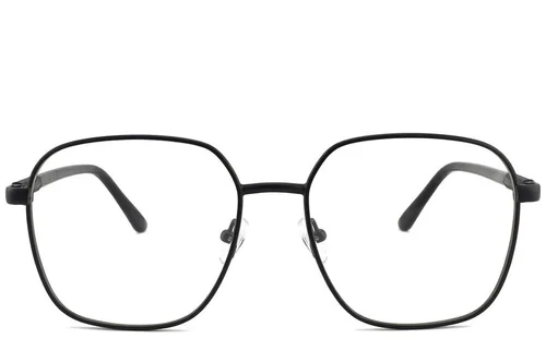 Lunettes rectangulaires en métal noir #BS2012-1083