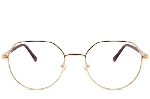 Lunettes géométriques en métal doré #BS2012-1087