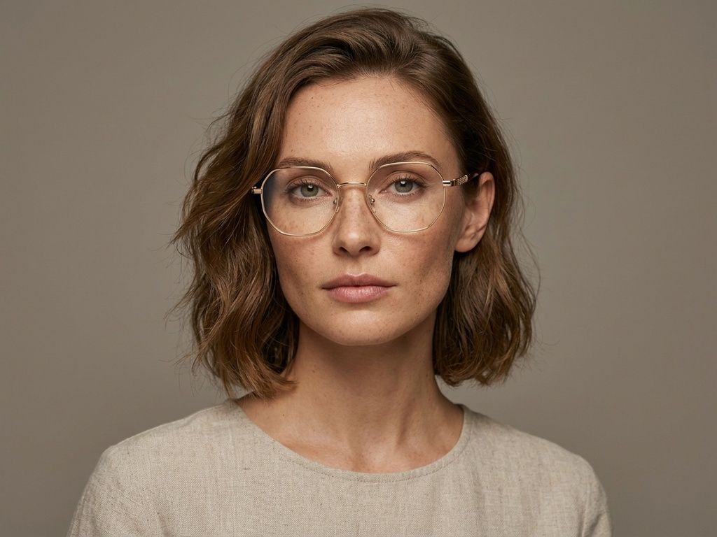 Geometric Golden Metal Glasses #BS2012-1087