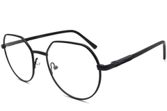 Gafas geométricas de metal negro #BS2012-1088