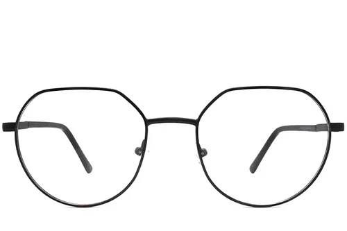 Lunettes géométriques en métal noir #BS2012-1088