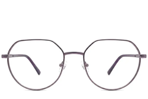 Lunettes géométriques en métal violet #BS2012-1090