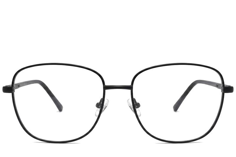 Gafas de metal negro con forma de mariposa #BS2012-1093