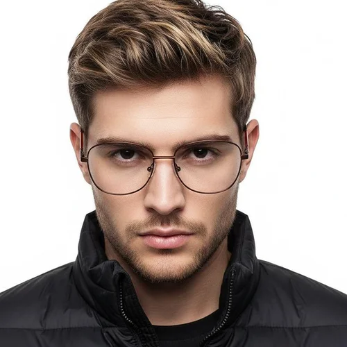 Lunettes papillon en métal rouge #BS2012-1094