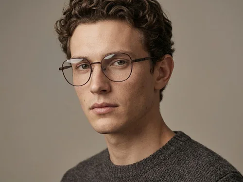 Lunettes papillon en métal marron #BS2012-1099