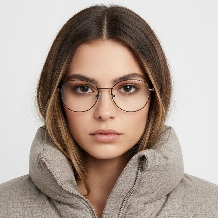 Butterfly Brown Metal Glasses #BS2012-1099