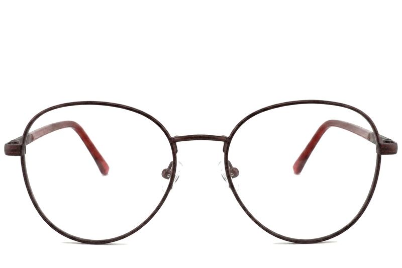 Butterfly Red Metal Glasses #BS2012-1100