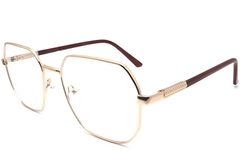 Geometric Golden Metal Glasses #BS2012-1103