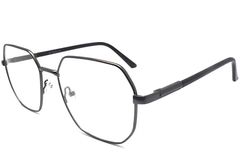 Gafas geométricas de metal gris #BS2012-1106