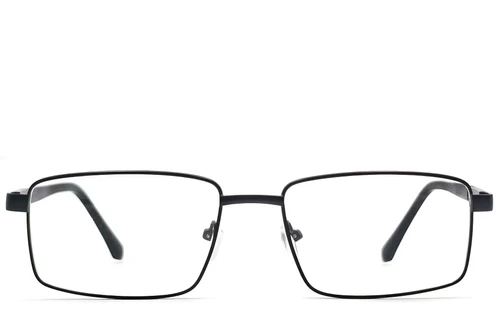Rectangular Black Metal Glasses #BS2012-1115