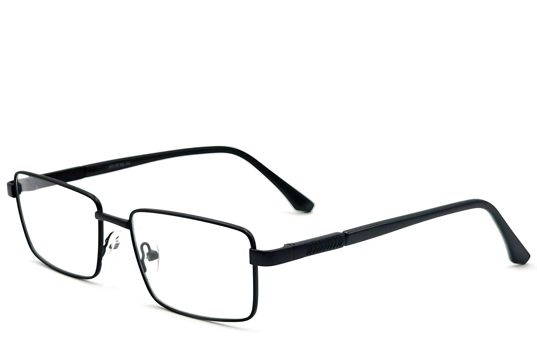 Rectangular Black Metal Glasses #BS2012-1121