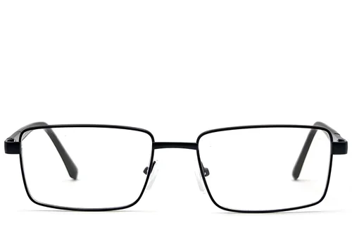 Lunettes rectangulaires en métal noir #BS2012-1121