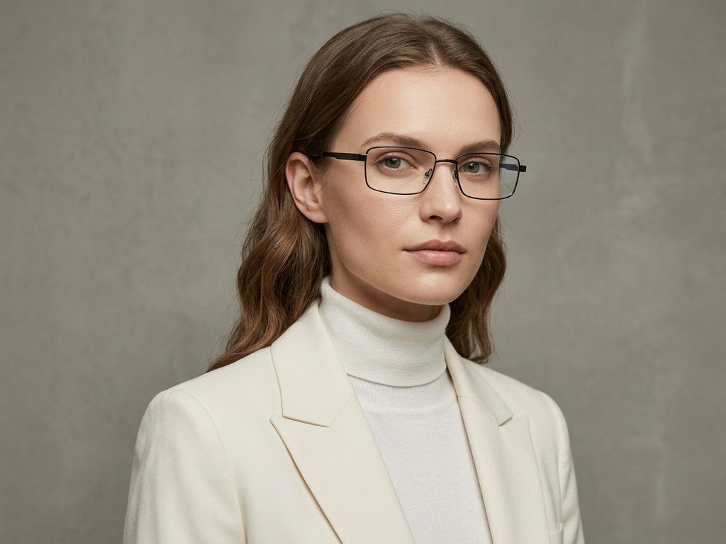 Rectangular Grey Metal Glasses #BS2012-1124