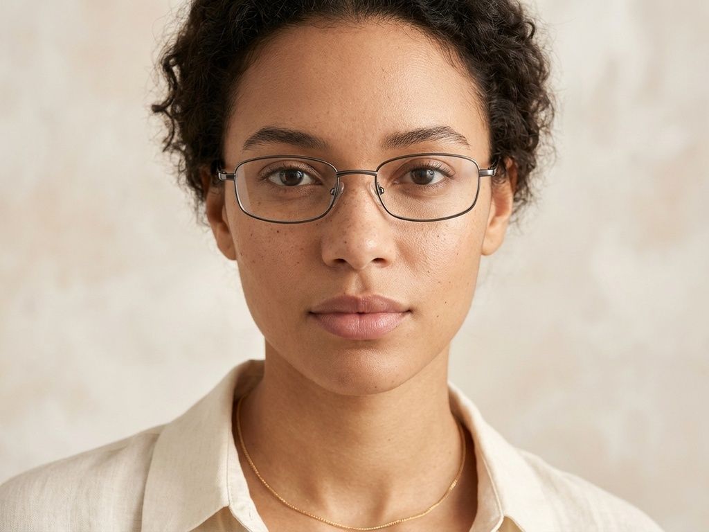 Rectangular Grey Metal Glasses #BS2012-1128