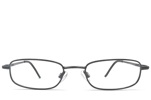 Lunettes rectangulaires en métal gris #BS2012-1128