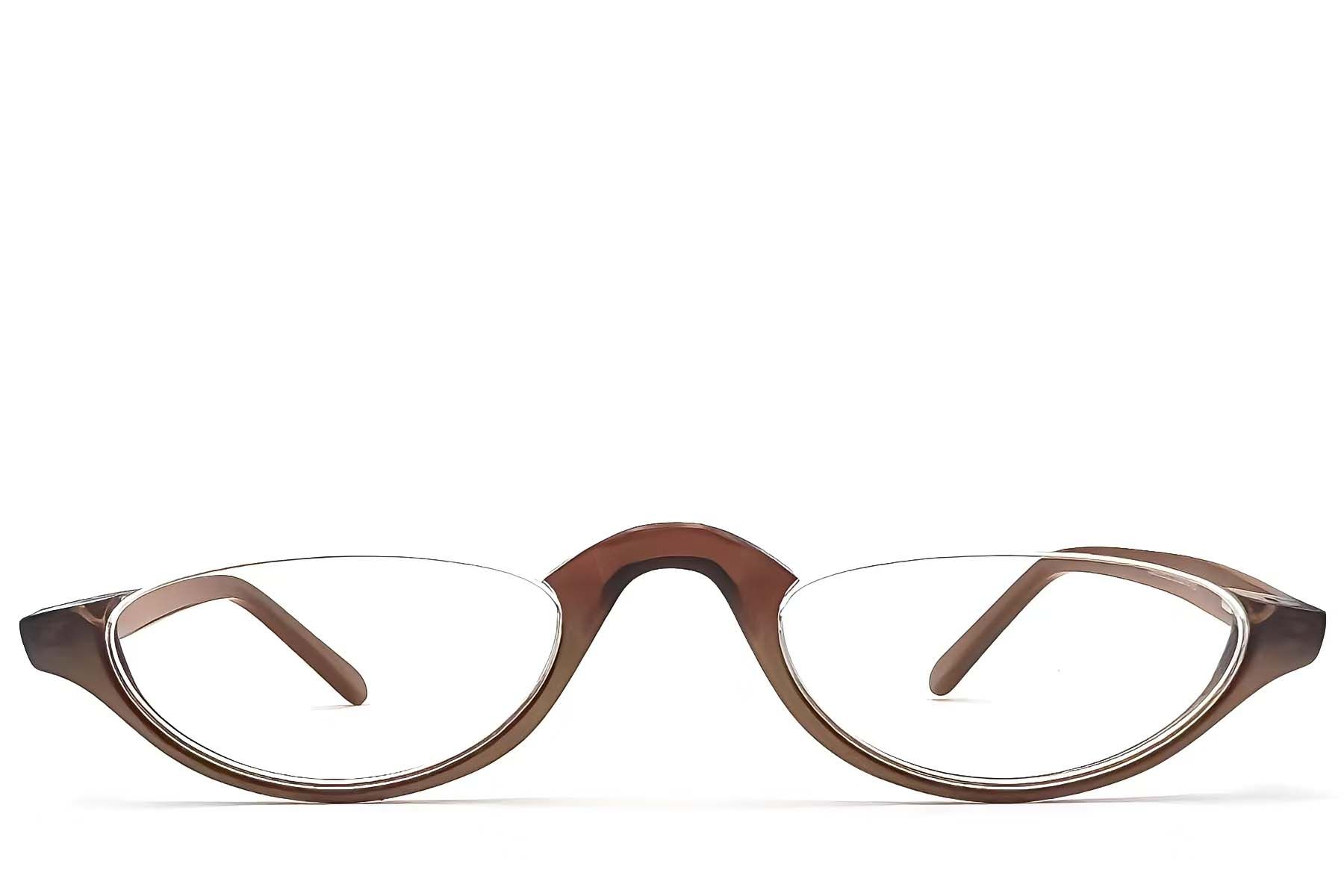 Gafas de acetato marrón sin montura #BS2012-1138
