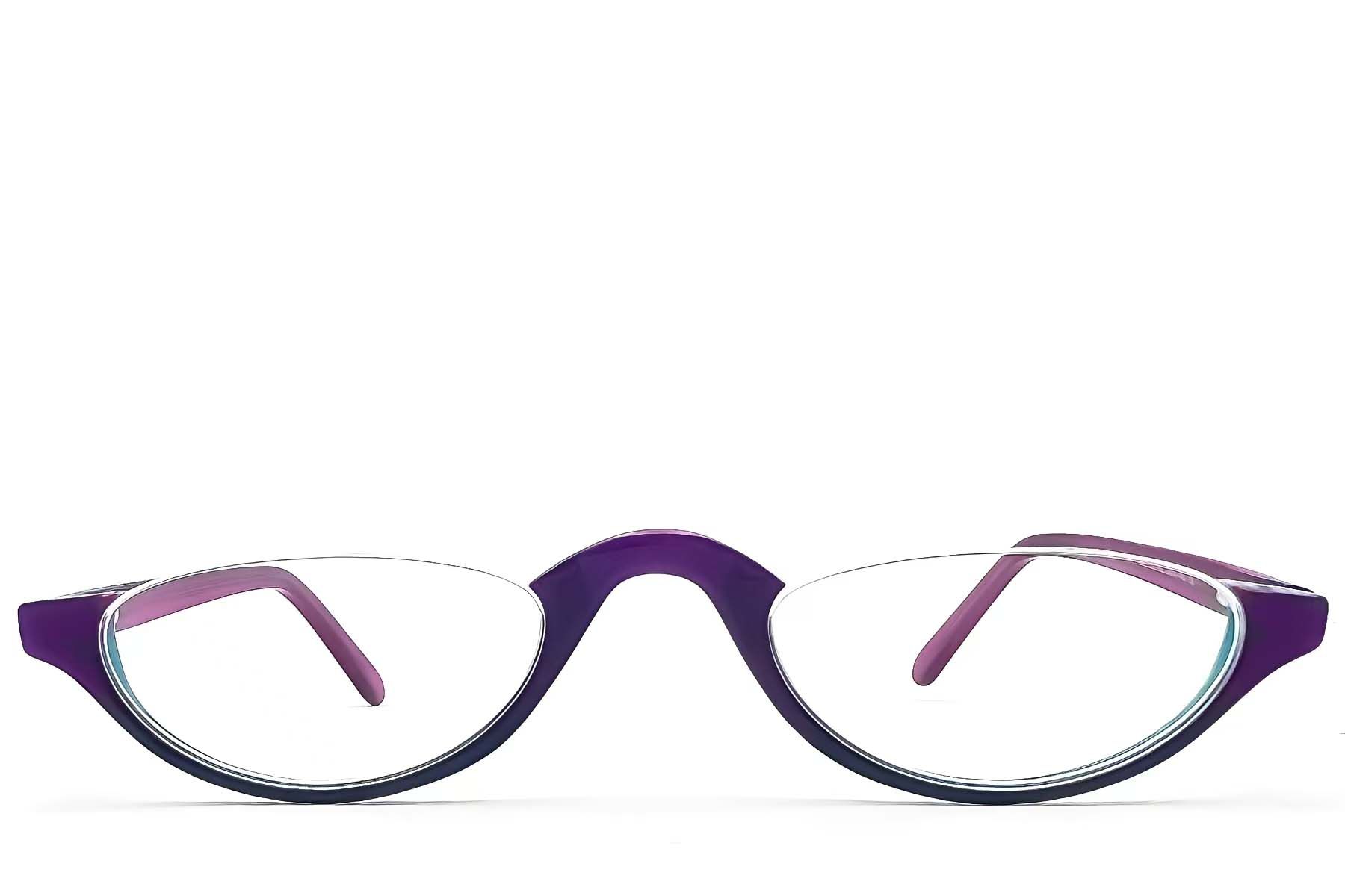 Gafas de acetato morado sin montura #BS2012-1139