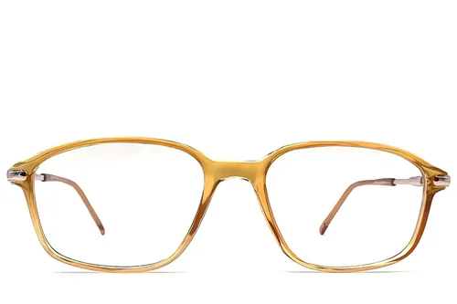 Lunettes rectangulaires en plastique orange #BS2012-1141