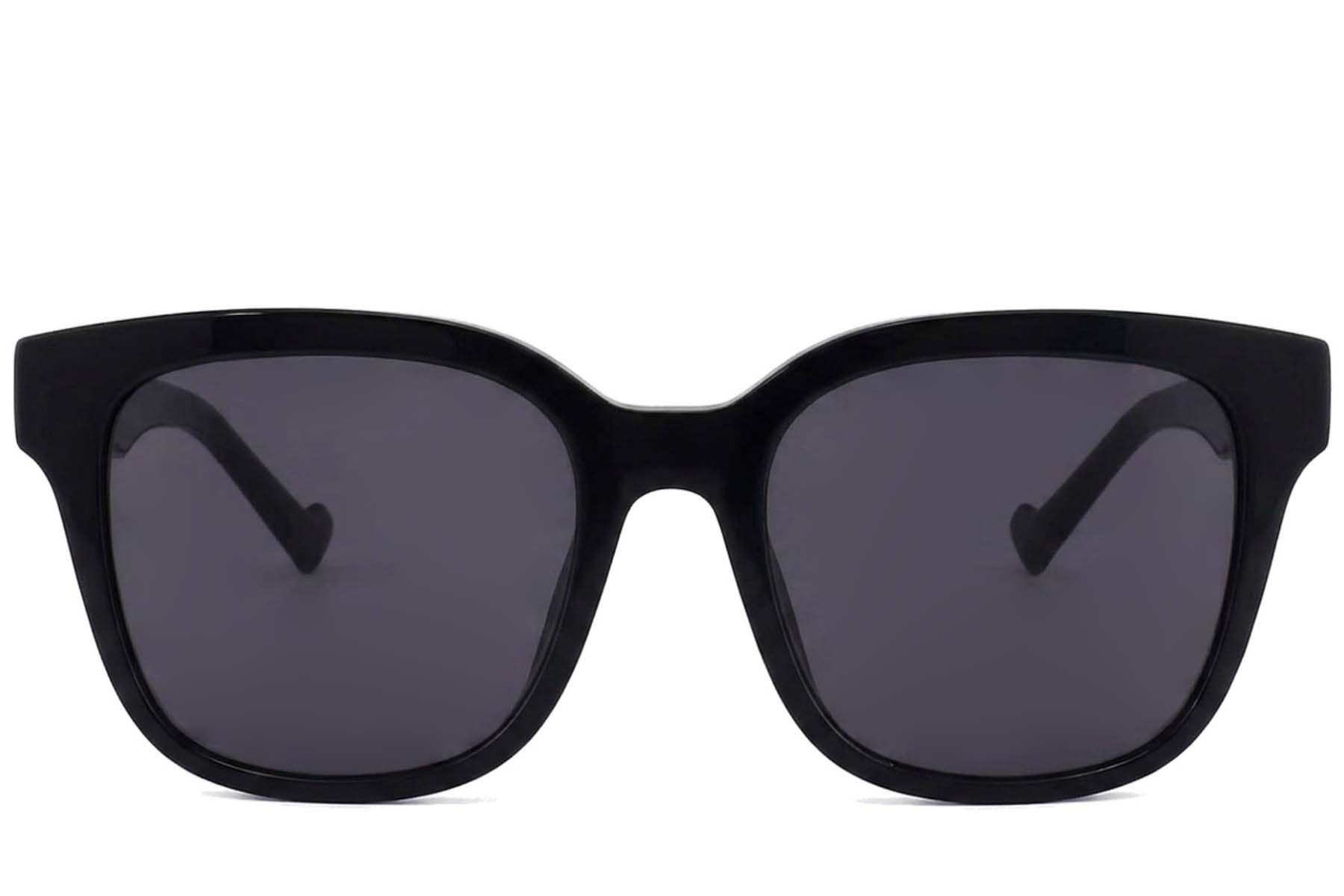 Rectangular Black Acetate Sunglasses #BS2012-1146