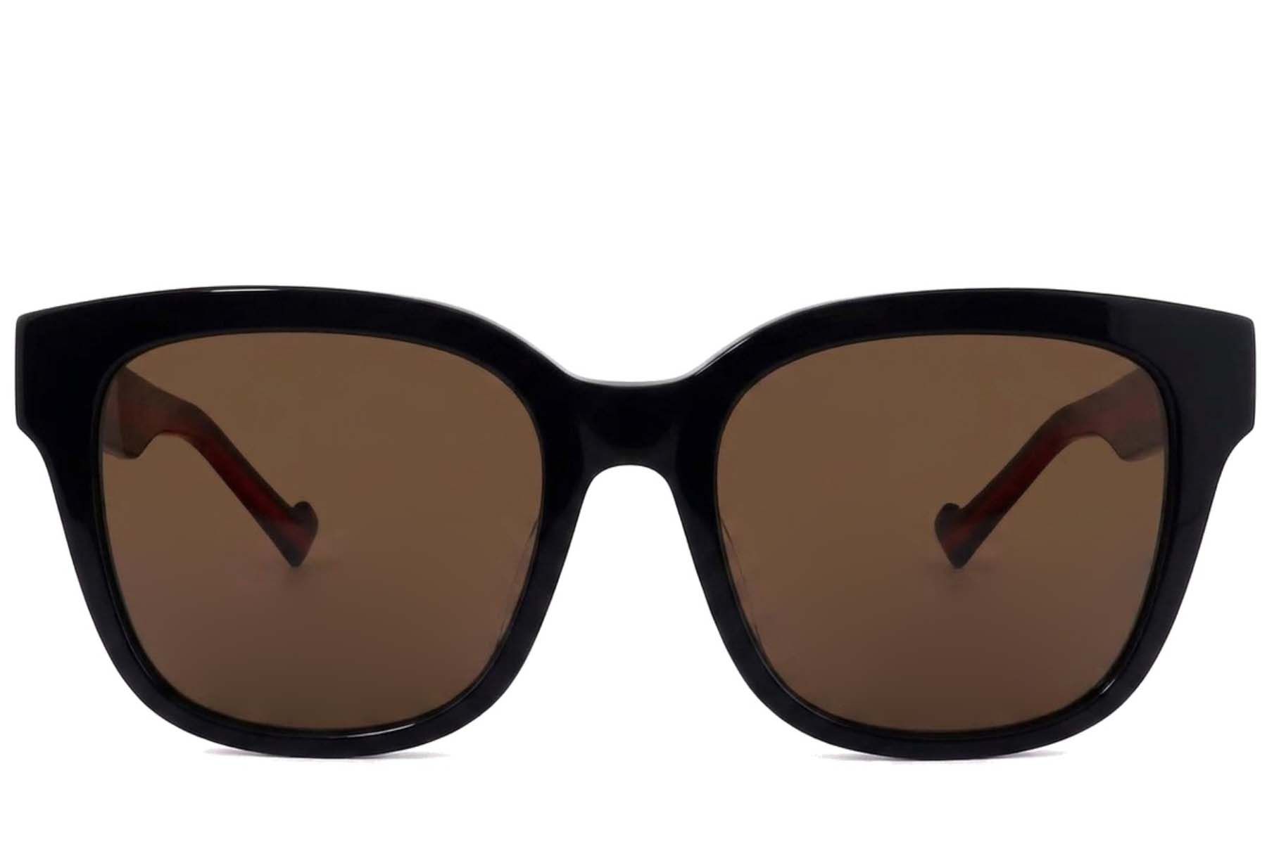 Rectangular Black Acetate Sunglasses #BS2012-1147