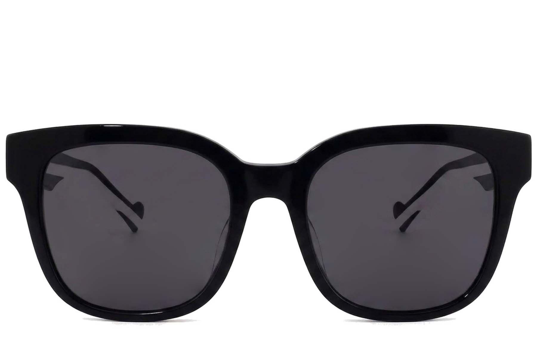 Rectangular Black Acetate Sunglasses #BS2012-1150