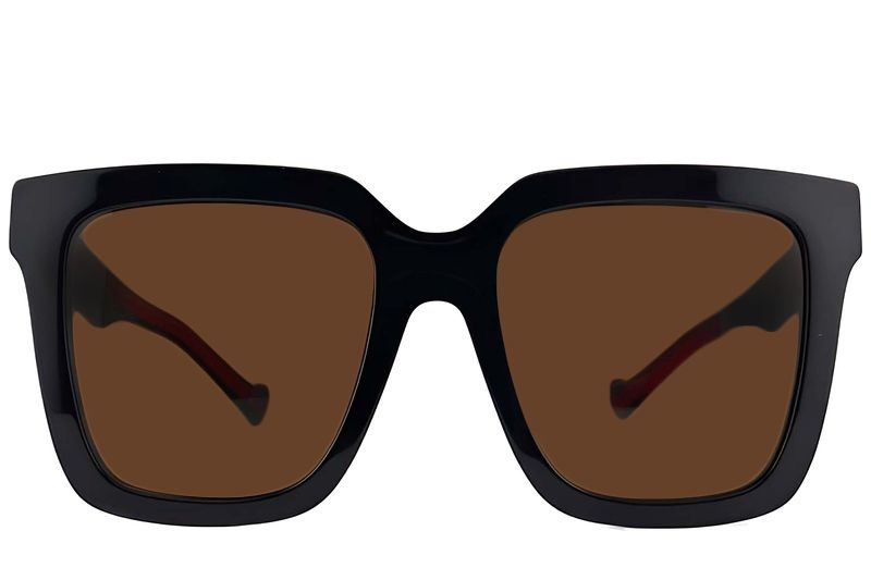 Rectangular Black Acetate Sunglasses #BS2012-1152