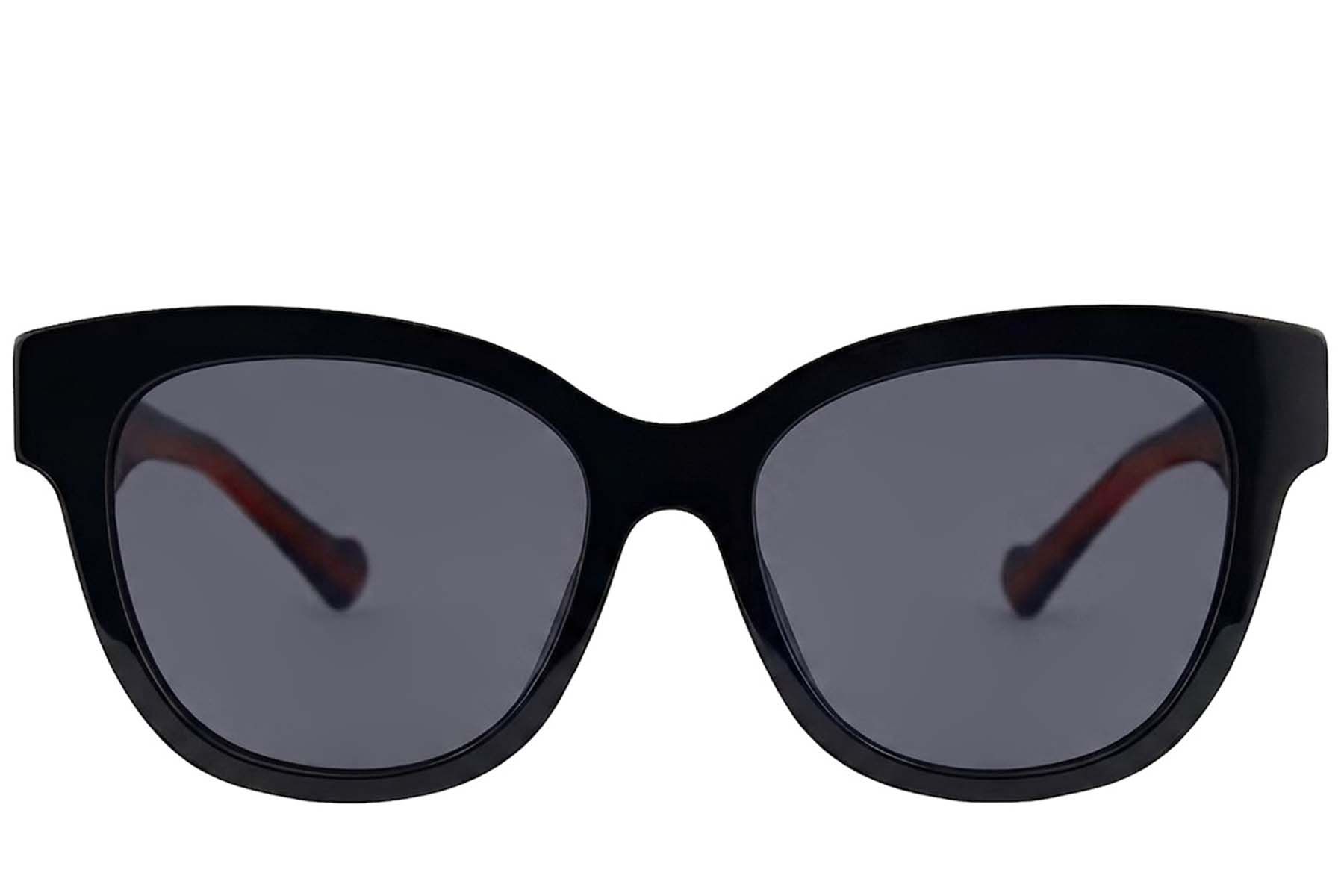 Gafas de sol ovaladas de acetato negro #BS2012-1162