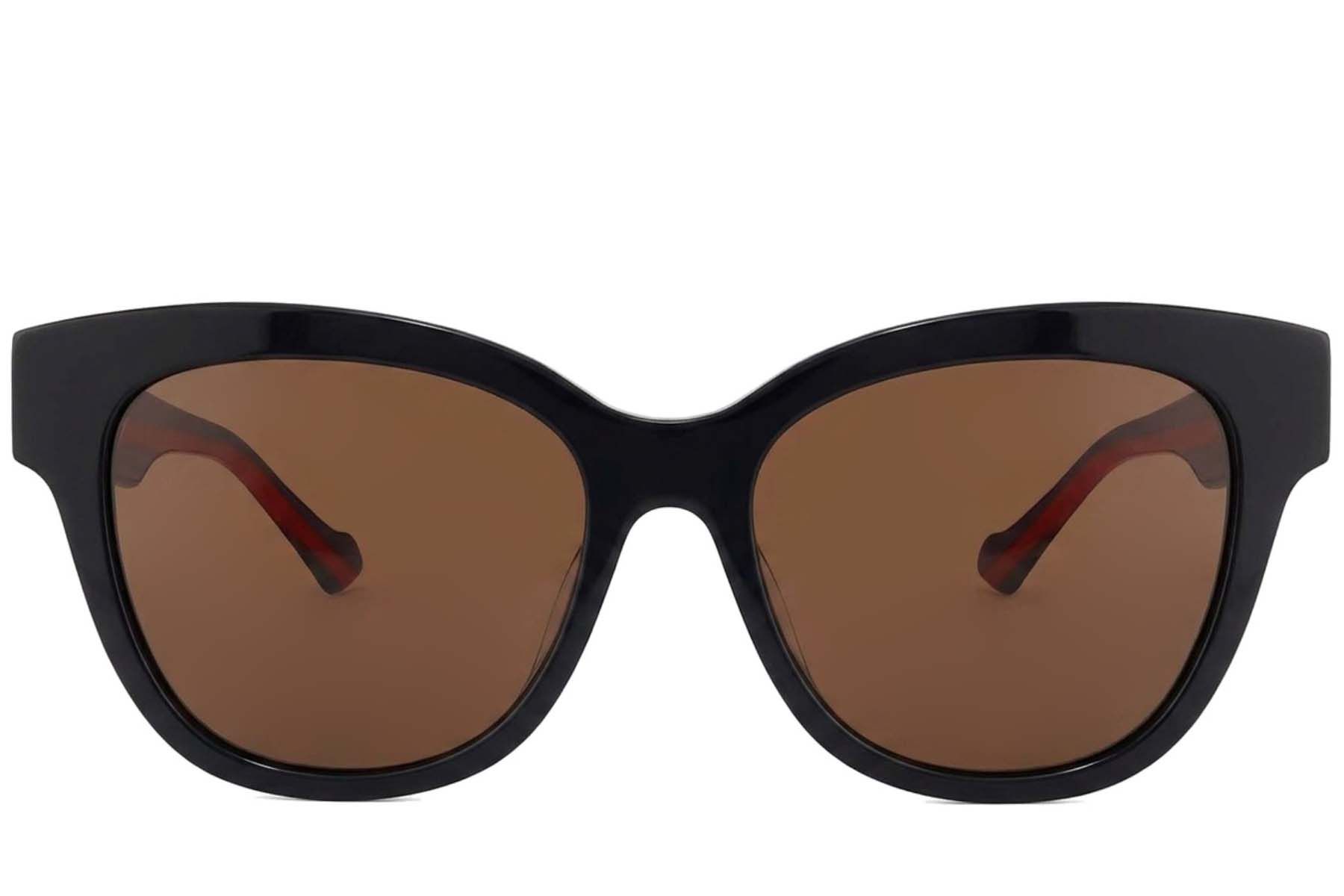 Oval Black Acetate Sunglasses #BS2012-1163