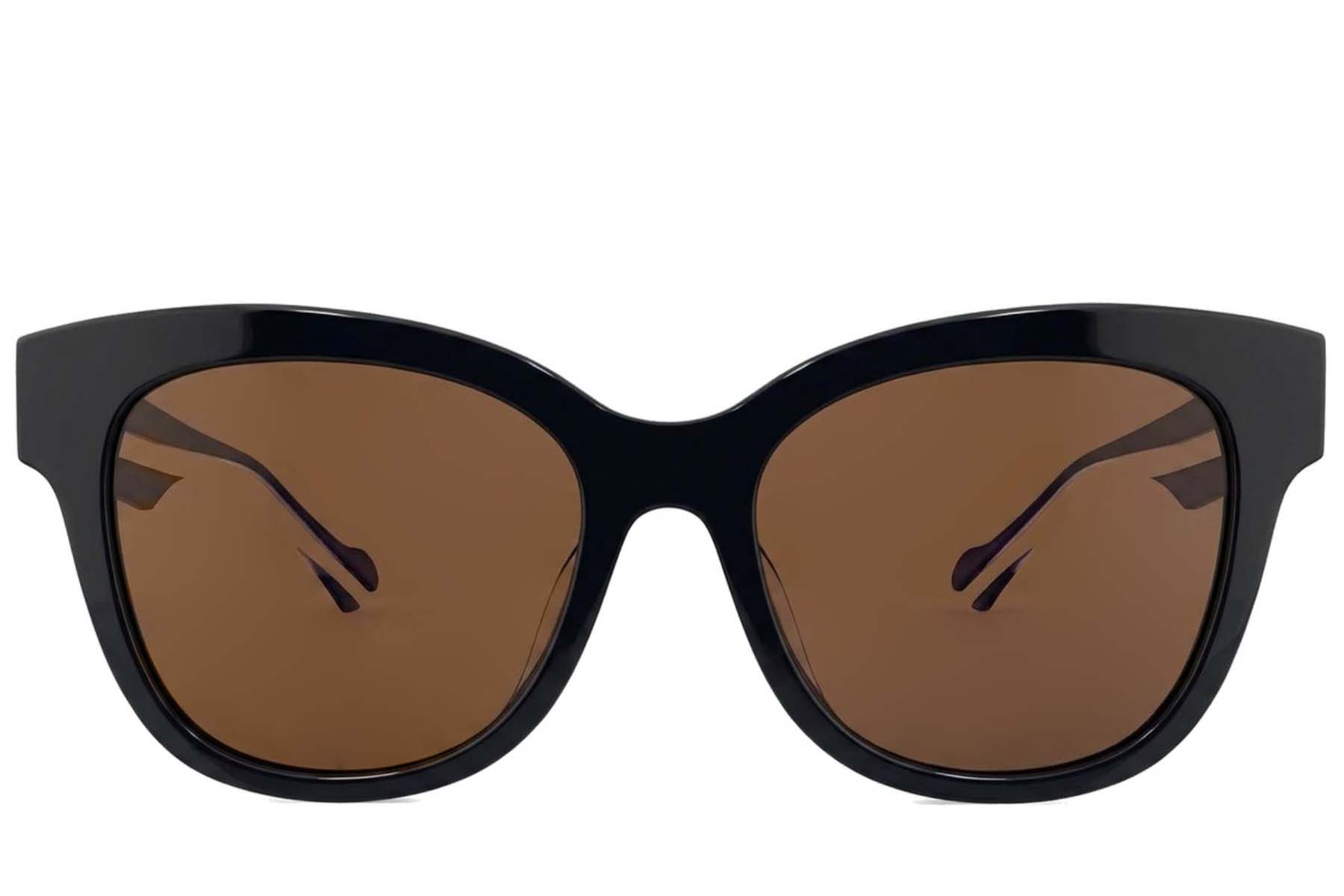 Oval Black Acetate Sunglasses #BS2012-1165