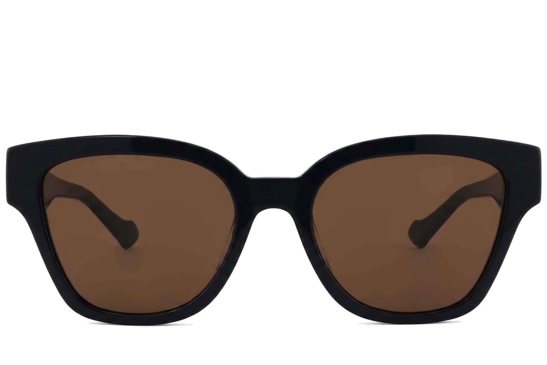 Gafas de sol de acetato negro con forma de mariposa #BS2012-1166