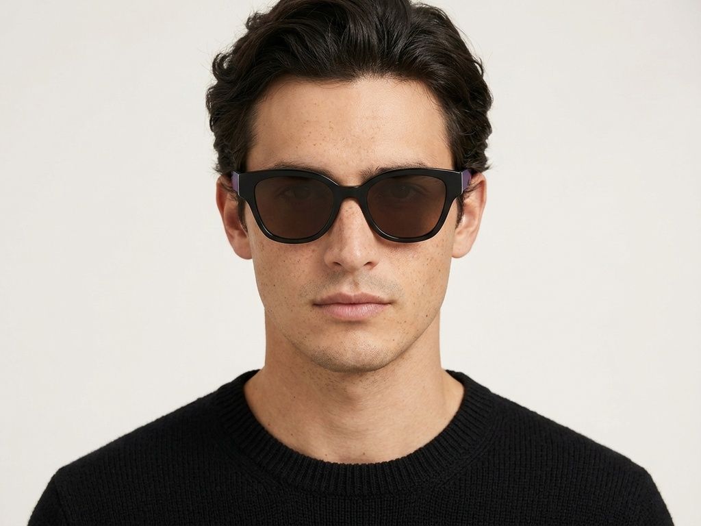 Butterfly Black Acetate Sunglasses #BS2012-1167
