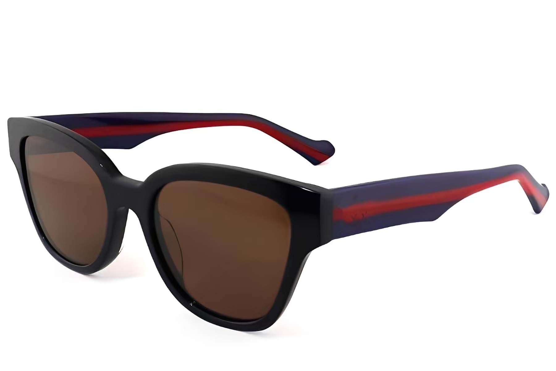 Butterfly Black Acetate Sunglasses #BS2012-1167