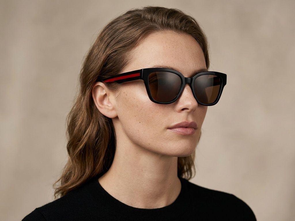 Butterfly Black Acetate Sunglasses #BS2012-1168
