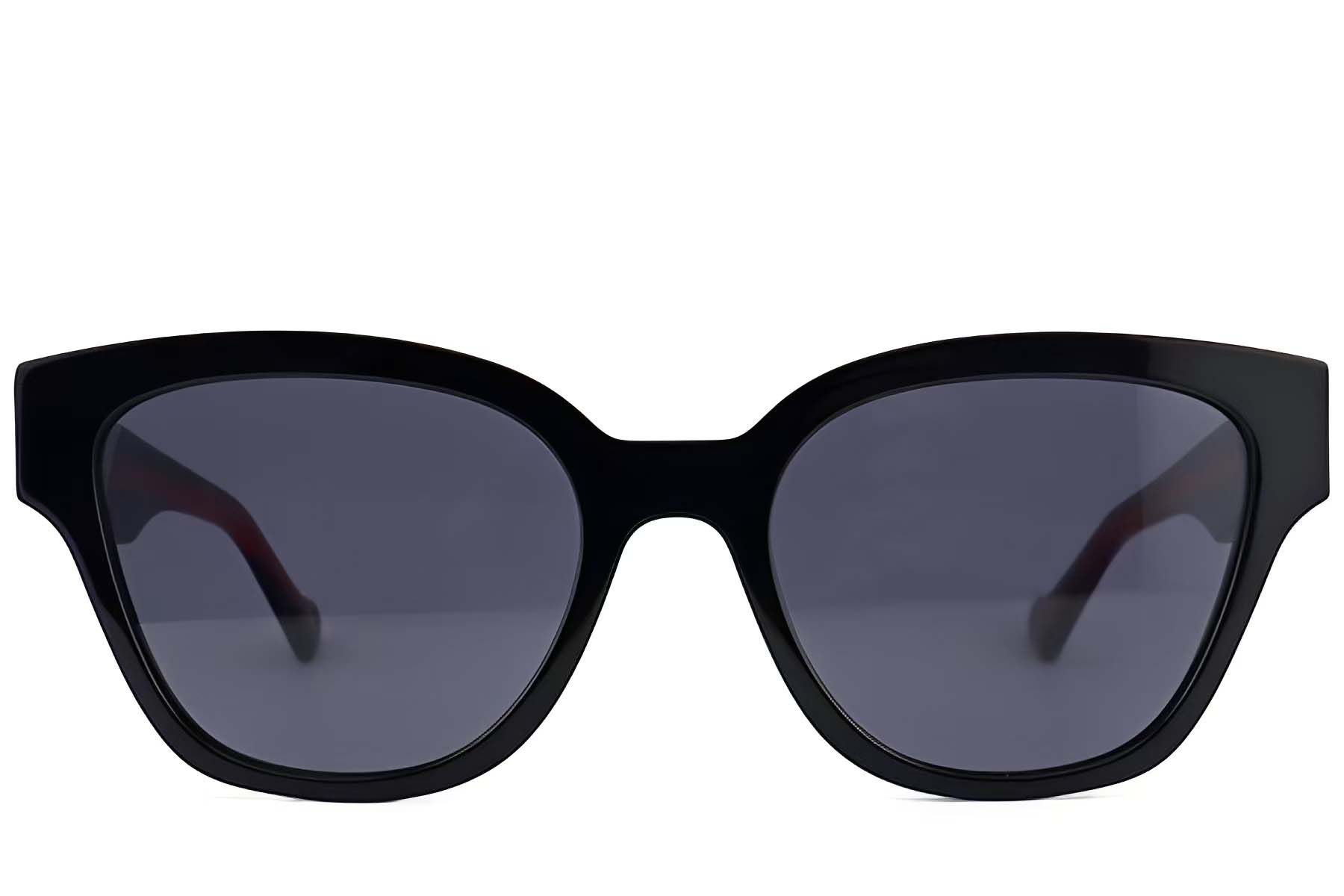 Gafas de sol de acetato negro con forma de mariposa #BS2012-1169