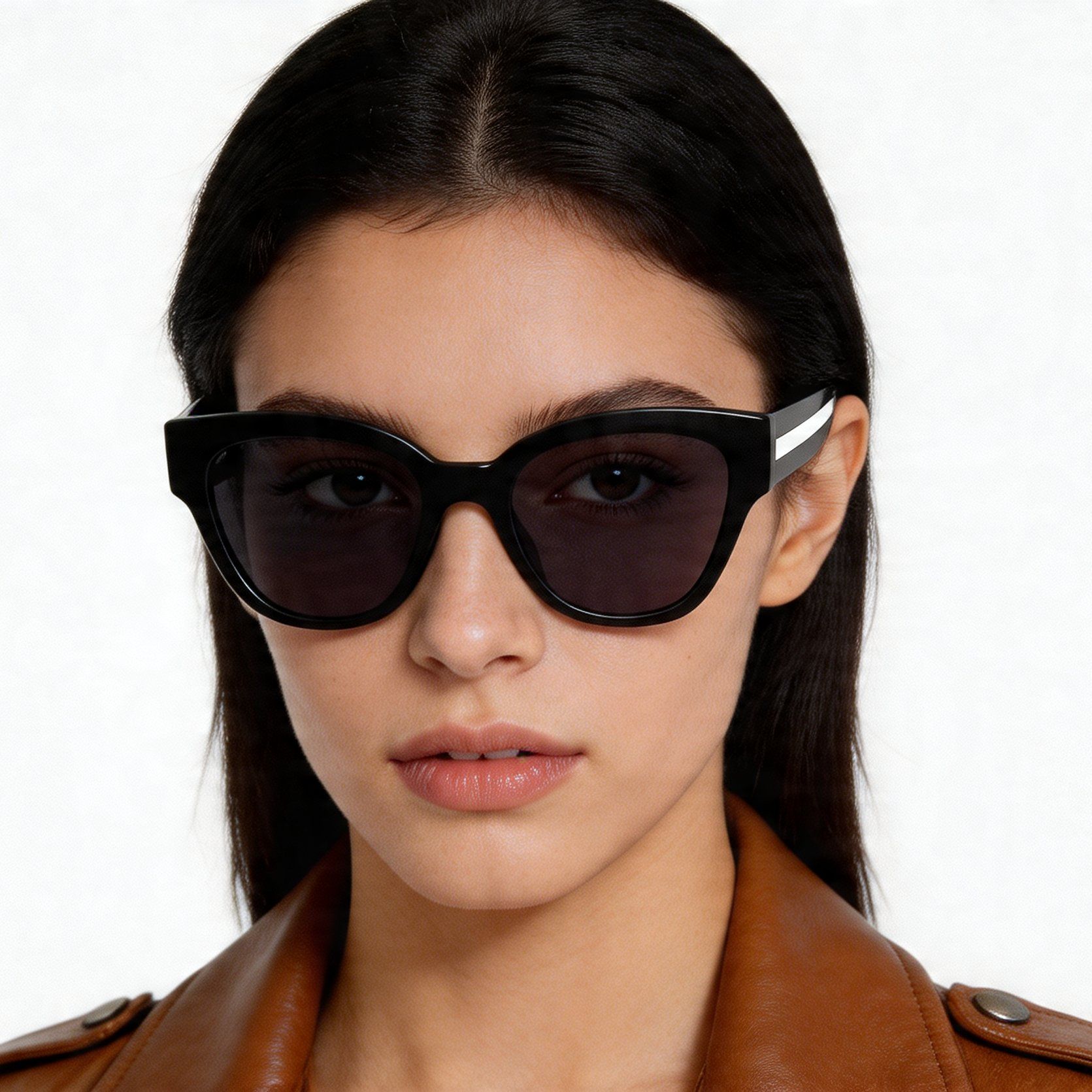 Butterfly Black Acetate Sunglasses #BS2012-1170