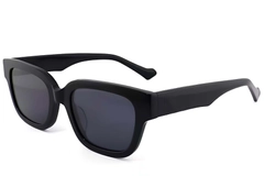 Gafas de sol rectangulares de acetato negro #BS2012-1171