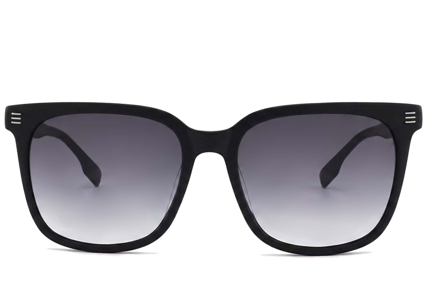 Oval Black Acetate Sunglasses #BS2012-1181
