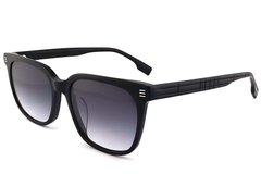 Gafas de sol ovaladas de acetato negro #BS2012-1181