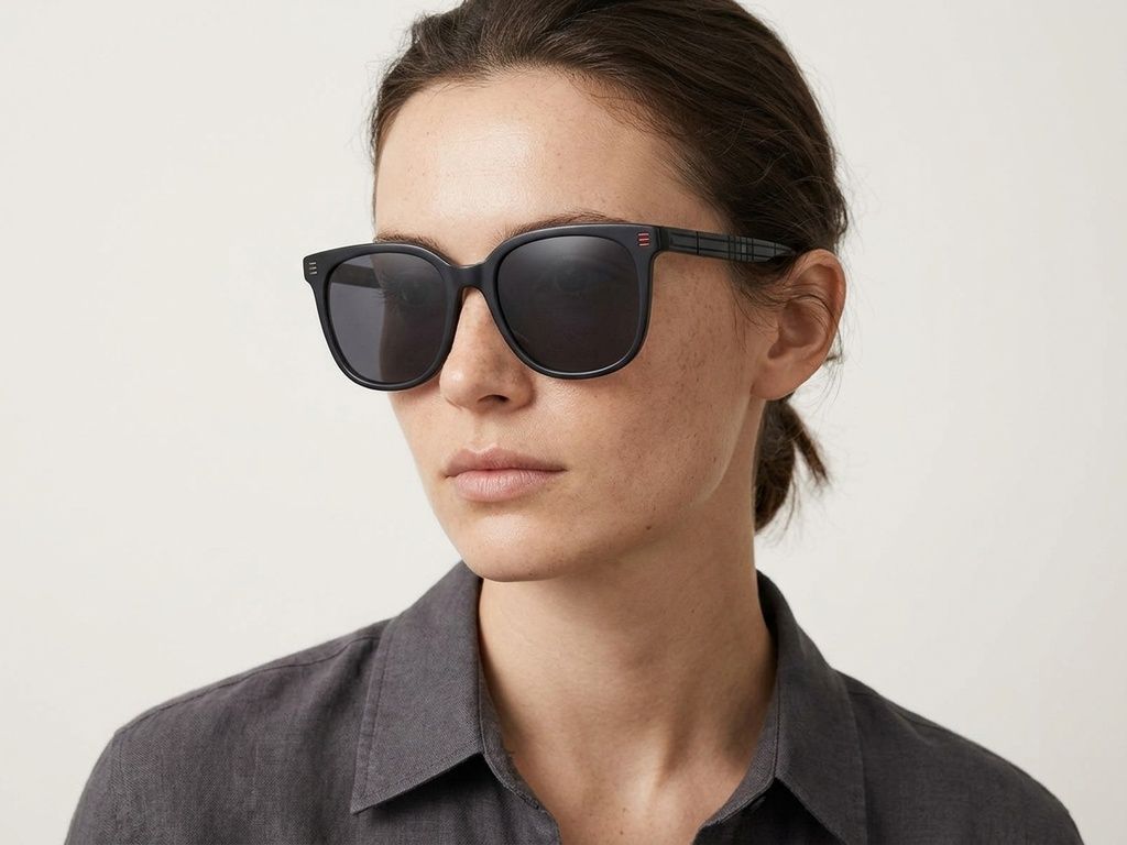 Oval Grey Acetate Sunglasses #BS2012-1182