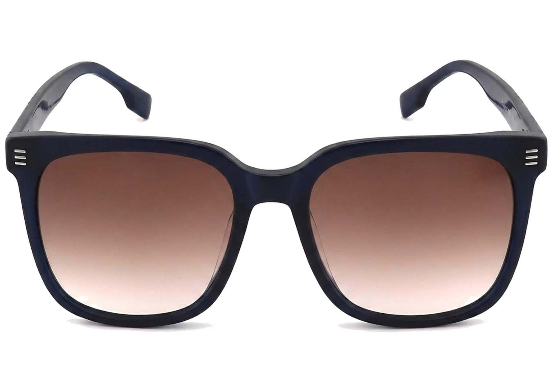 Ovale blaue Acetat-Sonnenbrille #BS2012-1185