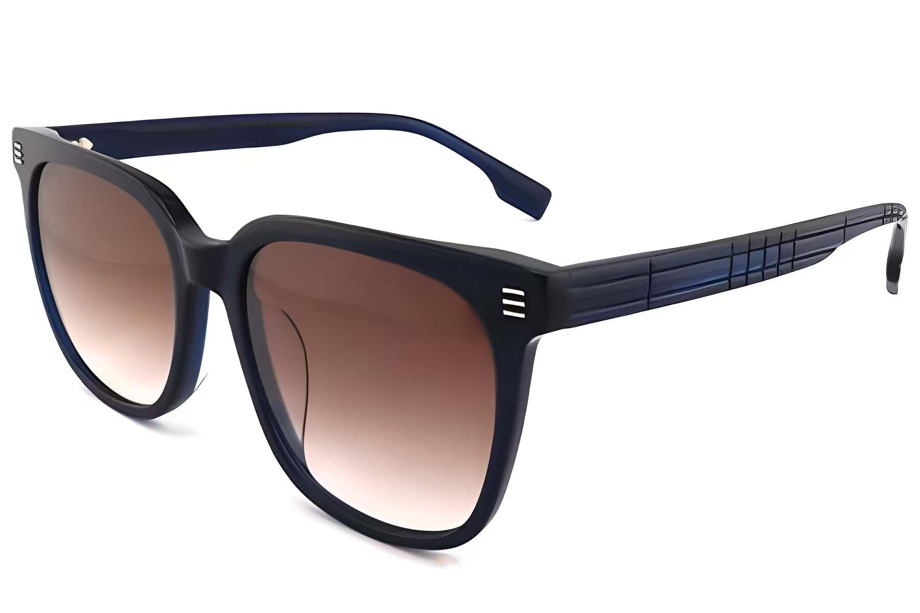 Gafas de sol ovaladas de acetato azul #BS2012-1185