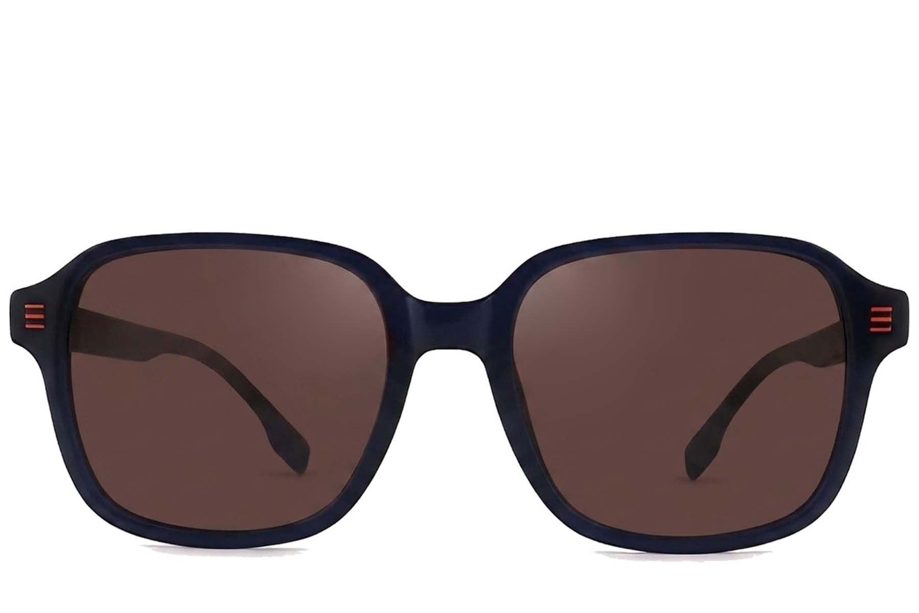 Gafas de sol rectangulares de acetato azul #BS2012-1187