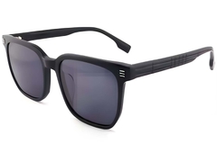 Gafas de sol rectangulares de acetato negro #BS2012-1191