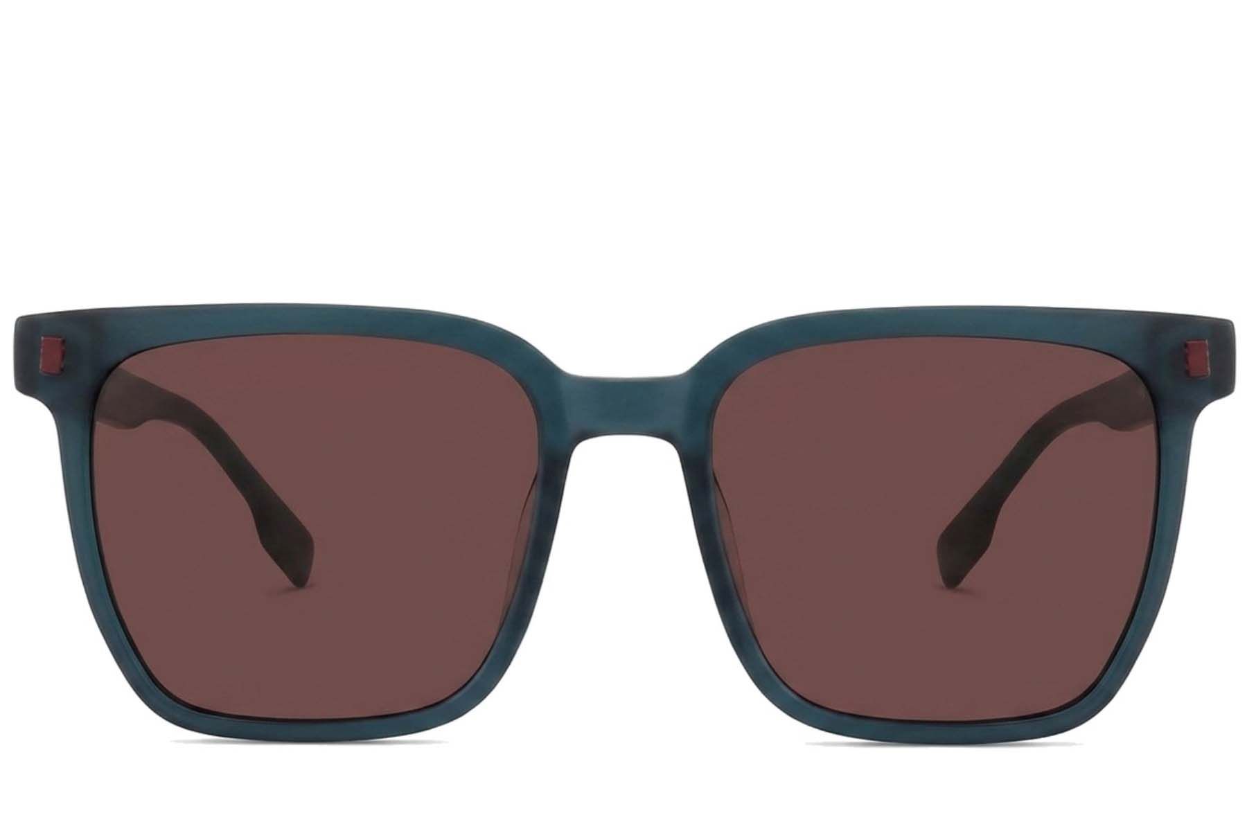 Rectangular Green Acetate Sunglasses #BS2012-1195