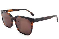 Gafas de sol rectangulares de acetato con efecto carey #BS2012-1199