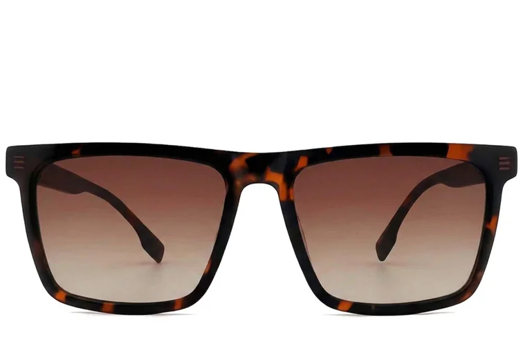 Rectangular Tortoiseshell Acetate Sunglasses #BS2012-1209