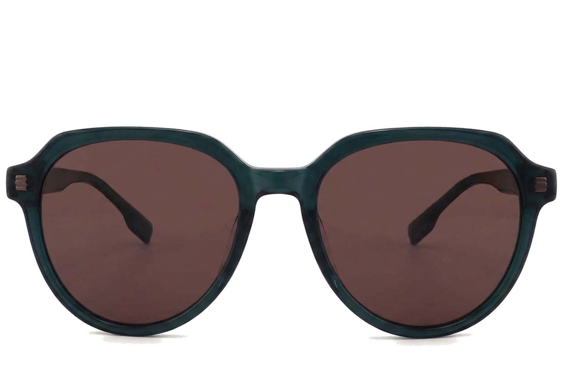 Gafas de sol ovaladas de acetato verde #BS2012-1215